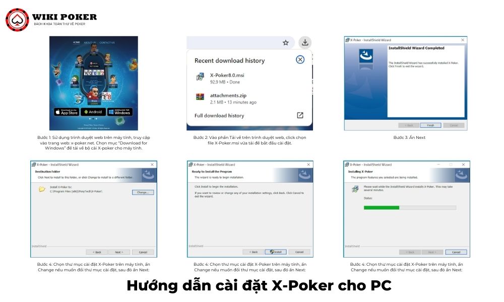 Hướng dẫn cài đặt X-Poker cho PC