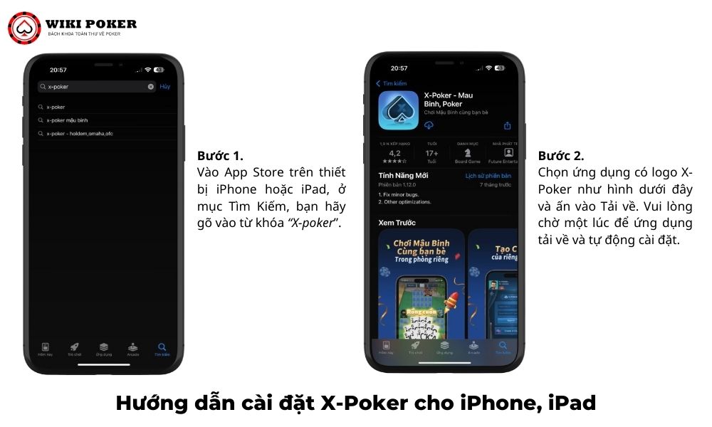 Hướng dẫn cài đặt X-Poker cho iPhone, iPad