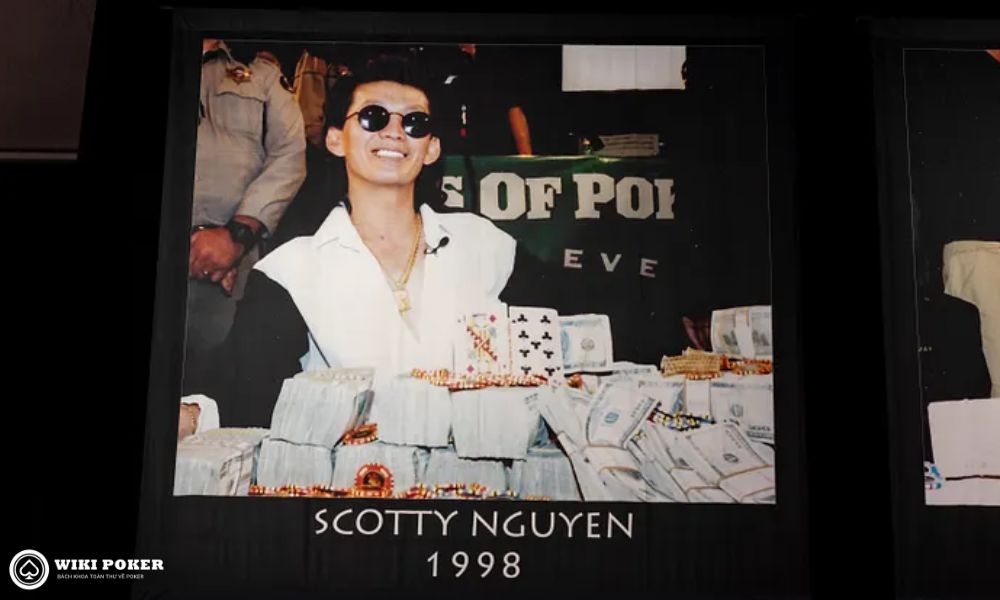 Banner chiến thắng sự kiện chính của Scotty Nguyen