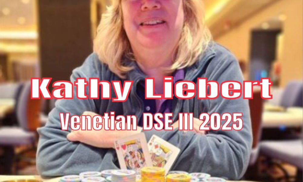 Kathy Liebert “crack” đôi A, Giành chức vô địch Venetian DeepStack Extravaganza
