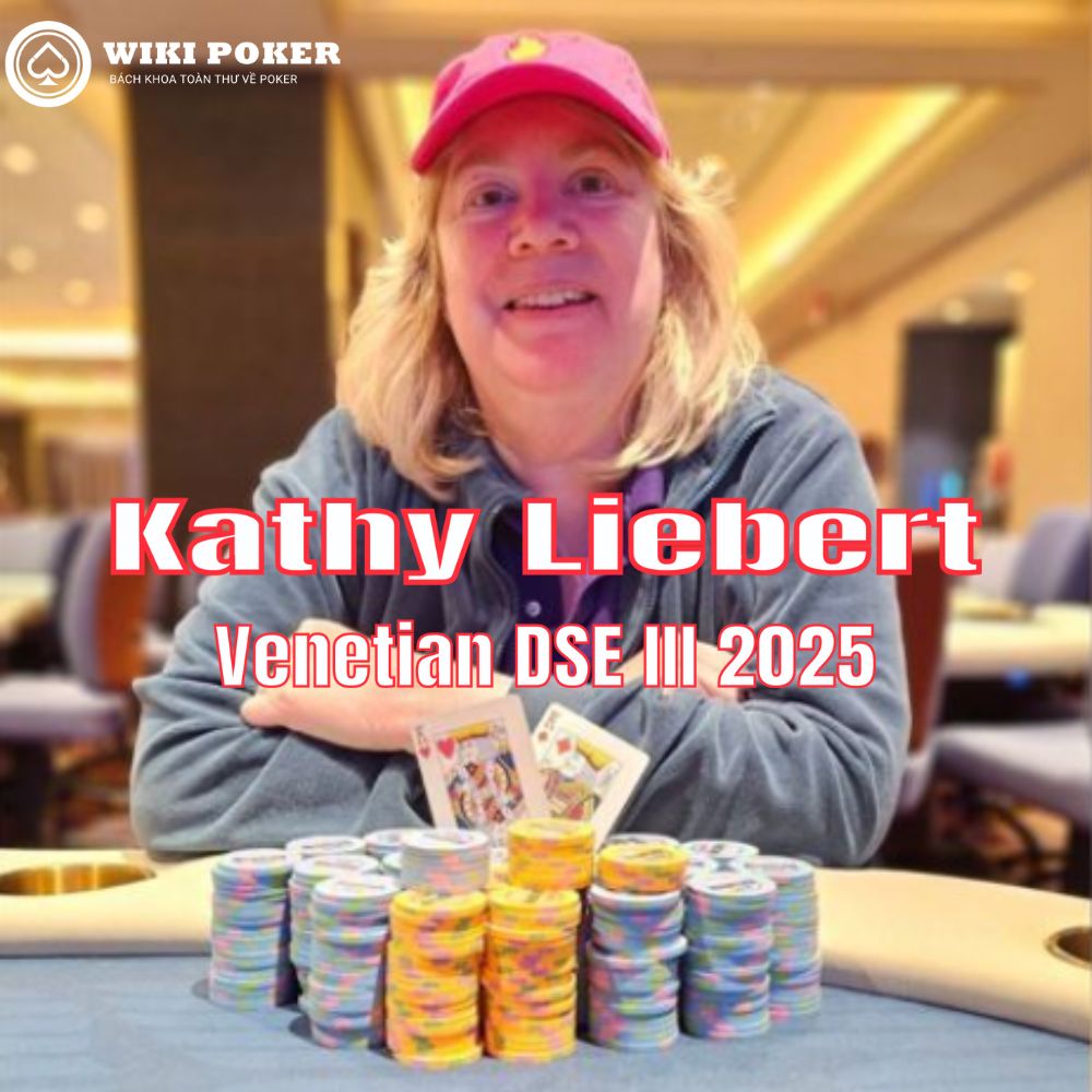 Kathy Liebert “crack” đôi A, Giành chức vô địch Venetian DeepStack Extravaganza