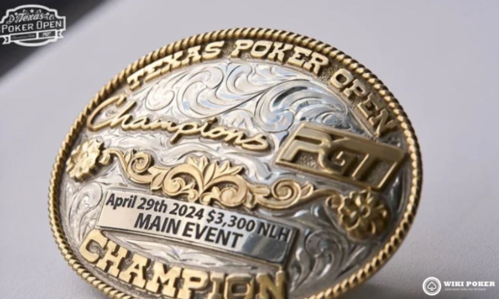 Texas Poker Open Belt Buckle