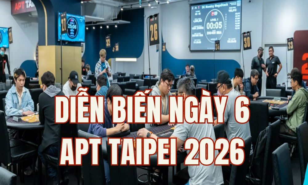 APT Taipei 2026: Main Event 1,396 Entries - Phachara Wongwichit dẫn đầu Superstar